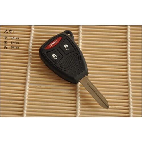 10PCS/lot For Chrysler Sebring Compass 300C Cruiser Remote Key Shell Case 2+1 Button Keyless Entry Fob Key Cover