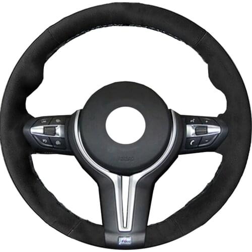 Alcantara Leather Suede Steering Wheel Cover for BMW F87 M2 F80 M3 F82 M4 M5 F12 F13 M6 F85 X5 M F86 X6 M F33 F30