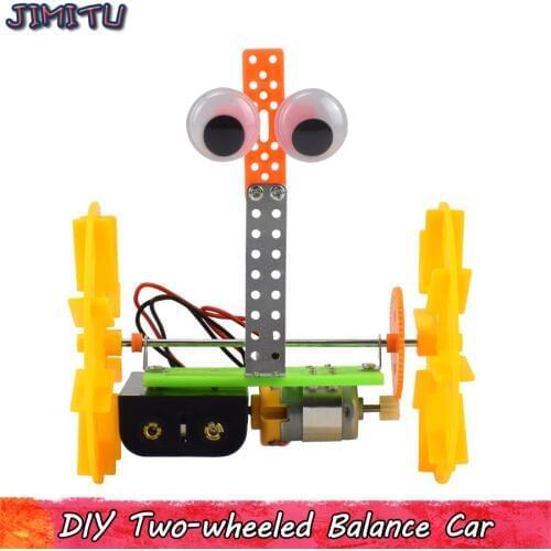 DIY Electric Robot Car Model Kits Toy Gifts for Kids Plastic Assembling Educational Experiment Model Toy Hobbies Study Teaching
