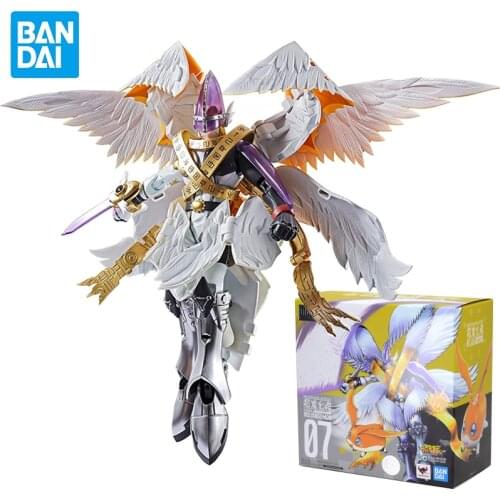 Bandai Original Digivolving Spirits 07 Holy Angemon Deformable Action Figure Anime Model Doll Decoration Collection Toy Gift