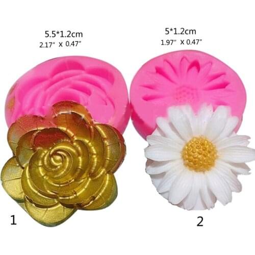 Simulation Small Flower Silicone Resin Mold is Suitable for Epoxy Resin Casting Diy Jewelry Box Mold Home Decoration B03B