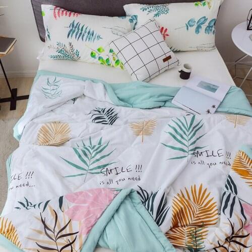 Air Conditioner Quilt Made of Pure Cotton Single Double Spring and Summer Polyester Filled Quilt Core Can Be Machine Washable