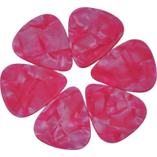 Lots of 50pcs New Extra Heavy 1.5mm Blank Celluloid Guitar Picks Plectrums Pearl Pink For Electric Guitar bass