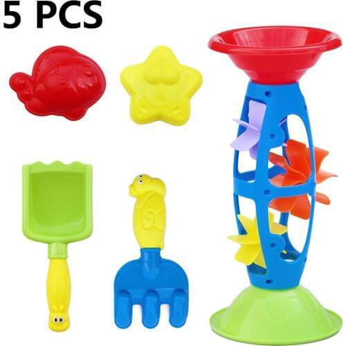 Summer New Beach Toy Set Childrens Sand Dredging Toy Assembled Beach Hourglass Educational Toys For Baby