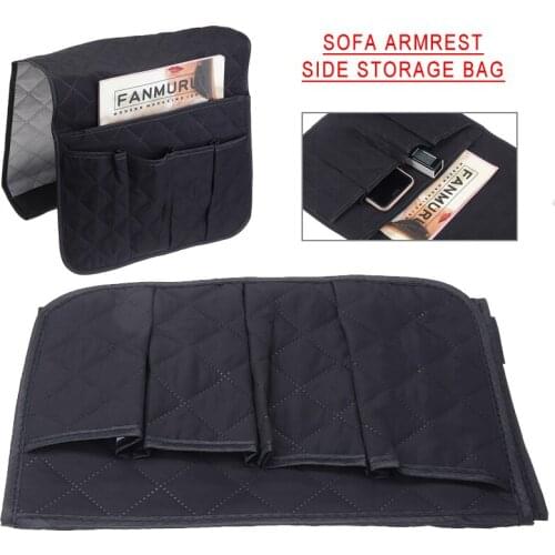 Polyester 5 Pocket Armchair Sofa Chair Storage Holder Remote Control Phone Couch Organizer Keys Magazines Storage Holder