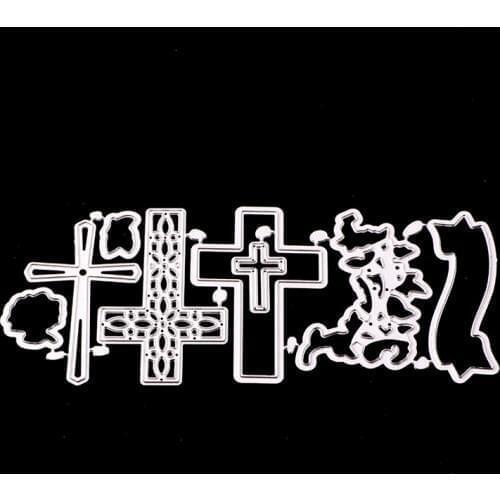 SCD1025 Cross Metal Cutting Dies For Scrapbooking Stencils DIY Album Cards Decoration Embossing Folder Craft Die Cuts Tools New