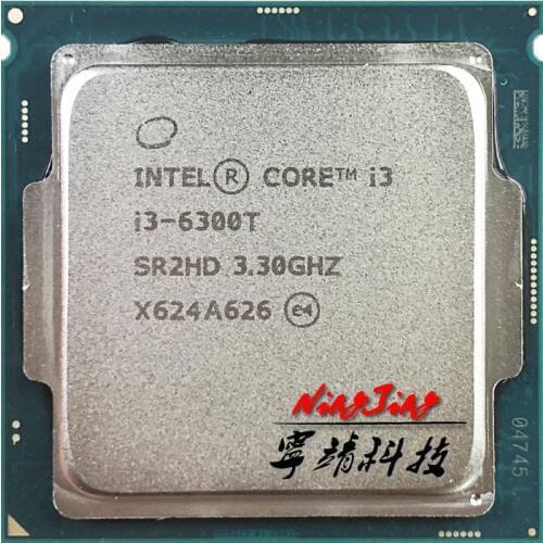 Intel Core i3-6300T i3 6300T 3.3 GHz Dual-Core Quad-Thread CPU Processor 4M 35W LGA 1151