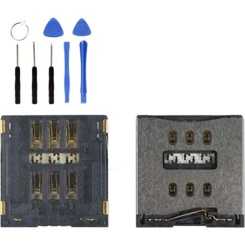 SIM Card Connector sim Socket Holder SIM Card Slot Socket Repair Kit Gift FOR IPhone 5S