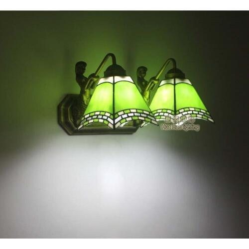 Light colorful wall lamp Mediterranean for bathroom living room beautiful mirror lamp wall lights double aisle Garden lamp ZA