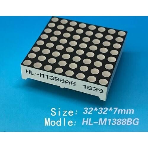 LED dot Matrix Yellow-green dot matrix module F3.0 dot matrix 1088 dot matrix