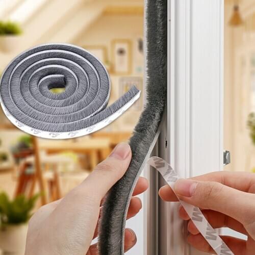 Self adhesive Sealing Strip Windproof Brush Strip Door Window Gap Sound Insulation Strip Household Door and Window Accessories