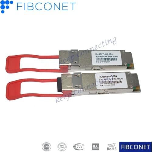 Fiber Optic 40km 40g 1270-1330nm LC Fiber 40g Qsfp Er4 Transceiver Module