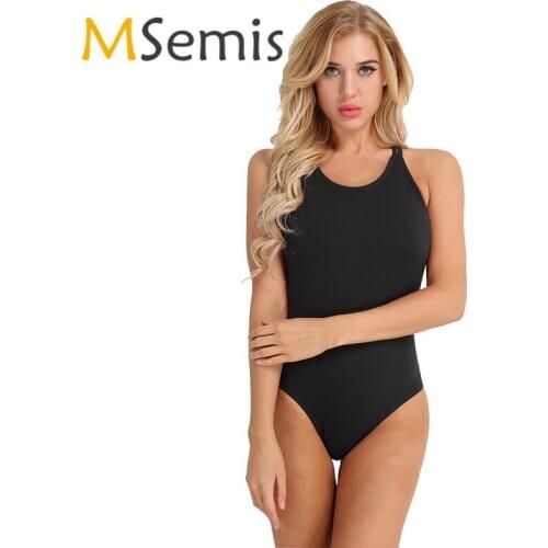 Women Gymnastics Leotard Ballet Leotard Costume Spaghetti Shoulder Straps Built In Shelf Bra Ballet Leotard Dance Bodysuit