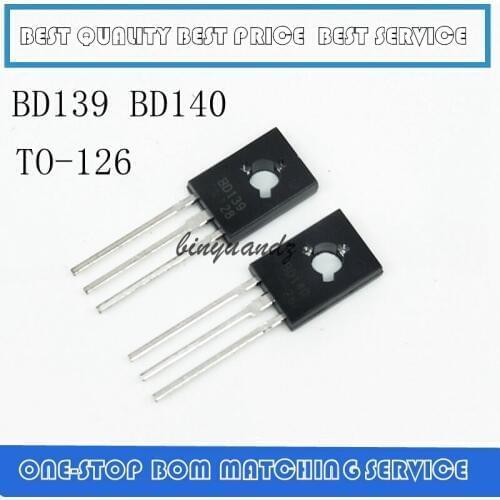 10PAIR-500PAIR BD139 BD140 TO126 TO-126 new voltage regulator IC