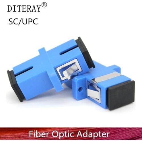 50/100/200pcs SC UPC Simplex mode Fiber optic Adapter SC Optical fiber coupler SC Fiber flange SC UPC connector