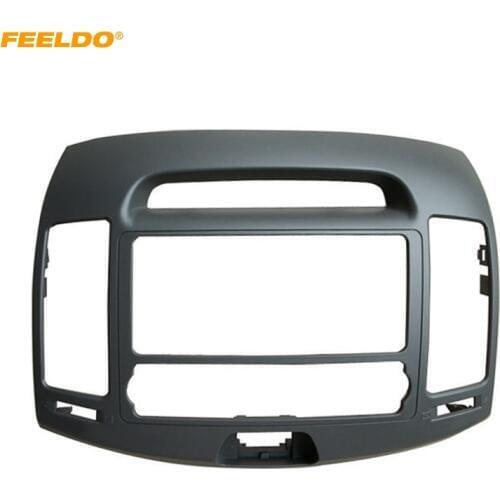 FEELDO Car 2Din DVD Radio Fascia Frame for Elantra 2006(Original Audio Frame) Dash Stereo Face Panel Trim Kit