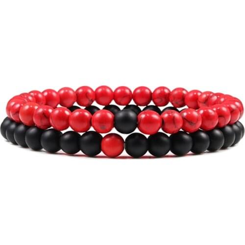 Lucky Red Tibetan Buddhist Natural Stone Beaded Bracelets Set 7 Chakra Bracelets Handwoven Braided Rope Bracelets Prayer Jewelry