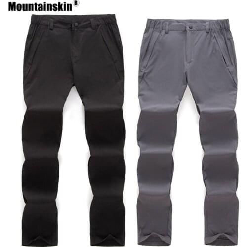 Mountainskin Quick Dry Stretch Pant Men Summer Hiking Breathable Outdoor Camping Pants Trekking Fishing Ultra-thin Trouser VA941