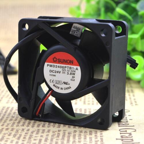 ADDA SUNON PMD2406PTB1-A 24V 3.8W 6CM 6025 ball bearing axial flow fan card case