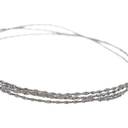 28 In/ 72cm Wire Saw Rope Chain Saw Emergent Survival Camp Hike Outdoor Hunt Hand Tool Fretsaw Bushcraft Kit