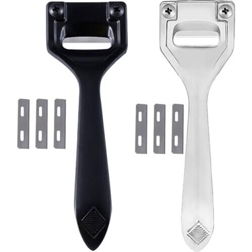 Leather Super Craft Edge Skiving Skiver Metal with 3 Blades Folds Seams Peeler Thinning Shovel DIY Leather Knife Tool