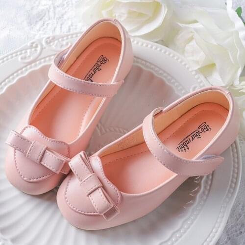 Girls' Leather Shoes 2021 New Students' Shoes Little Girls' Childrens Single Shoes Soft Soled Princess Shoes