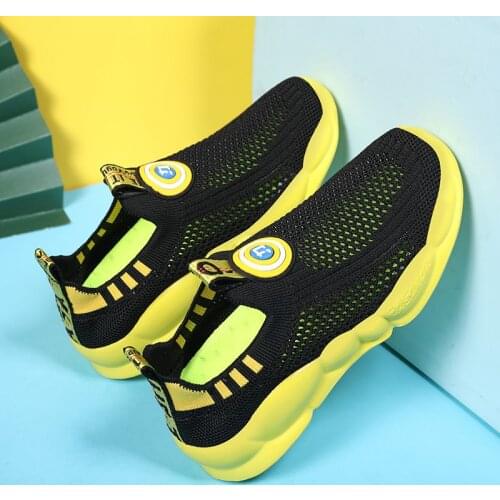 KJEDGB Childrens Running Sneakers Boys Casual Shoes Lightweight Sports Breathable Fashion Zapatillas Soft Sole Kids Shoes