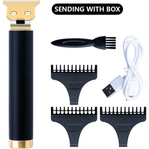 Hairdresser T-shaped Bald Hair Clipper Trimmer Mens Rechargeable Lawn Mower T-shaped Contour Hair Clipper Vintage Hair Clipper