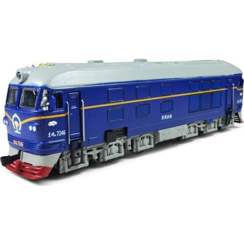 1/87 Alloy Locomotive Pull Back Model Train Toy Sound Light Children Toys Car Simulation Alloy Train Locomotive Model Toy