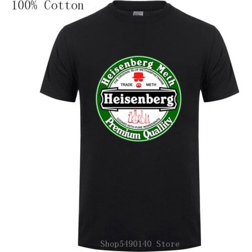 Fashion High Quality Heisenberg Coffee Mens T-Shirt Streetwear Tee Shirt Camisetas Breaking Bad Clothing Hipster Movies Tshirts