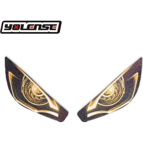Motorcycle 3D Front Fairing Headlight Stickers Guard Head light protection Sticker For KYMCO XCITING 400 S400 XCITINGS400