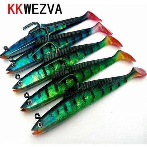 KKWEZVA Life Live 3 D Fishing Lure 15cm 33g Soft Bait Laser Painted Fishing Tackle Package Lead Fish Bait 1 Pc/lot