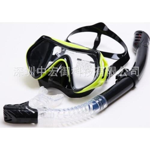 New Adult Male And Female Models Full Dry Silicone Snorkel Anti-fogging Non-slip Large Frame Diving Masks