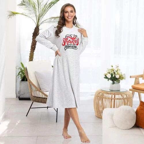 PMXLNKL Fashionable Shirt Dresses