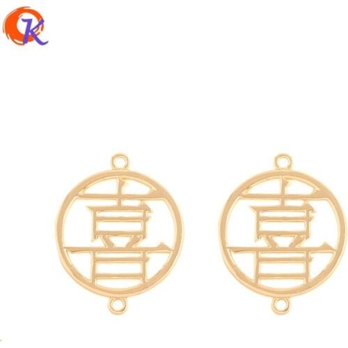Cordial Design 30Pcs 18*22MM Jewelry Accessories/DIY Making/Genuine Gold Plating/Earrings Connectors/Hand Made/Earring Findings
