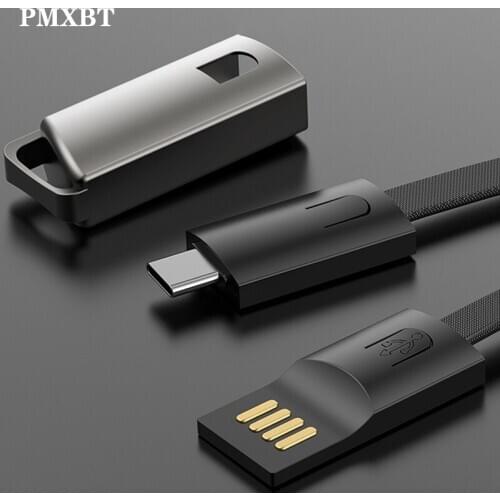 KeyChain USB Cable 22CM Portable Data Short Cable For Samsung Huawei P20 Xiaomi mi 7 8 9 10 Key Chain Fast Charging Charger Wire