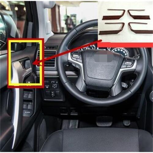 For Toyota Prado FJ150 2010-16 Car Inner Door Bowl Protector Frame Cover Trim ABS Chrome Car Styling Accessories 4Pcs/set