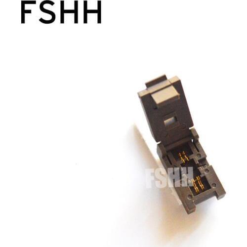 WSON4 DFN4 QFN4 MLF4 IC Test Socket(Flip test seat) Pitch=1.27mm/0.65mm Size=5.3x4mm