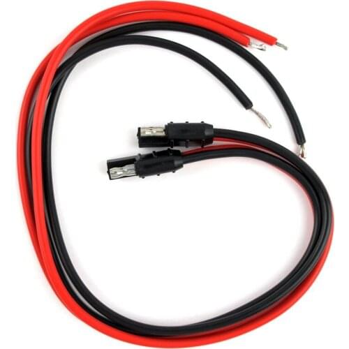 1pair DC Power Cord Cable For Motorola Repeater Mobile Radio CDM1250 GM300 GM3188 A228 30cm