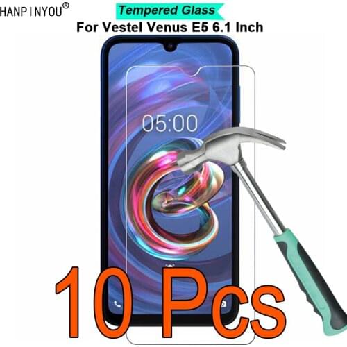10 Pcs/Lot For Vestel Venus E5 6.1" 9H Hardness 2.5D Ultra-thin Toughened Tempered Glass Film Screen Protector Guard
