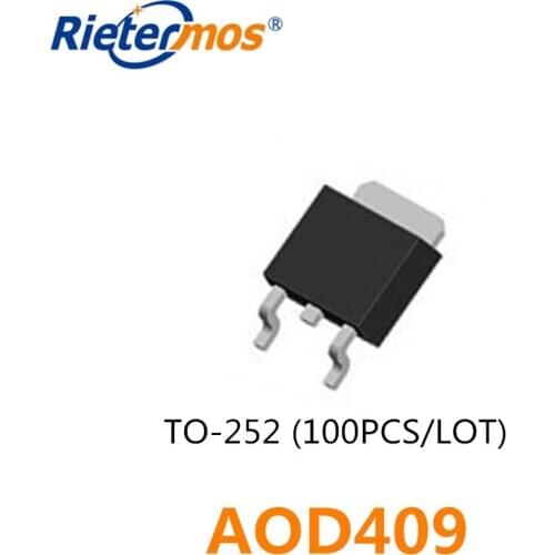 100PCS AOD409 D409 TO-252 MADE IN CHINA