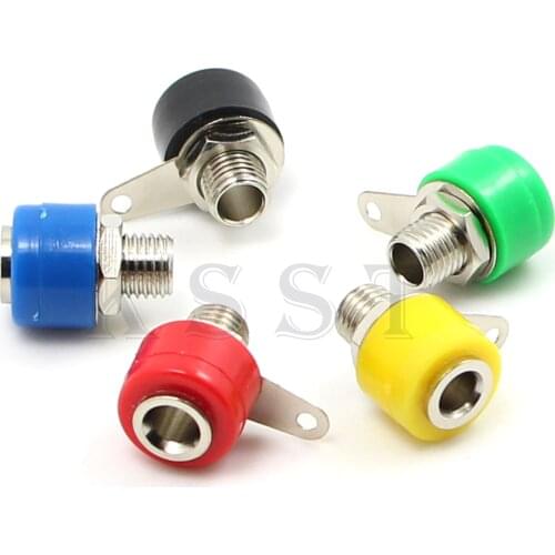 5 core 4mm banana connection column 4mm banana plug adapter red green yellow black blue in stock