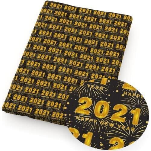 David accessories 50*145cm New Year Christmas Polyester&Cotton Fabric For Tissue Kids Home Textile for Sewing Doll Crafts,c13320