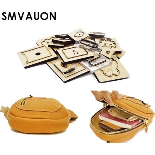 SMVAUON Wooden Mold Cutting Diy Handmade Wallet Fashion Shoulder Bag Mold New Die Scrapbook Suitable For Die Cutting Machine