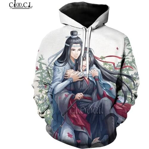 HX Newest Anime Mo Dao Zu Shi 3D Print Men Women Fashion Tracksuit Hoodie Unisex Harajuku Hip Hop Style Tops Drop Shipping