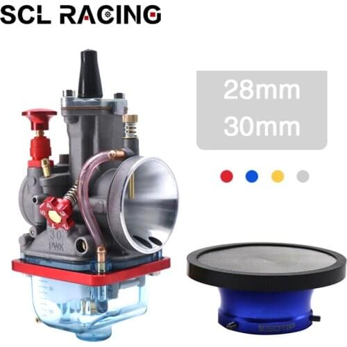 Alconstar Keihi 2T 4T Carburetor 28 30mm + 50mm Air Filter with Mesh For Racing Dit Pit Bike