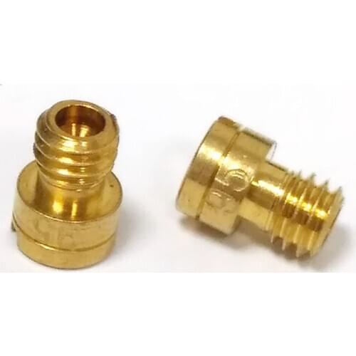 Set of 2pcs 4mm Thread M4 Round Main Jet Size 40-60 For Motorcycle Carb Mikuni Kenhin Carburetor Gy6 139qmb 50cc Injector Nozzle