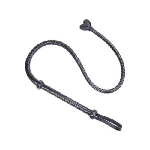 Candiway 1.3M Long Heart-Shaped Premium Leather Whip Adult Games Flirting Spanking Paddle Adult Sex Accessories For Couples