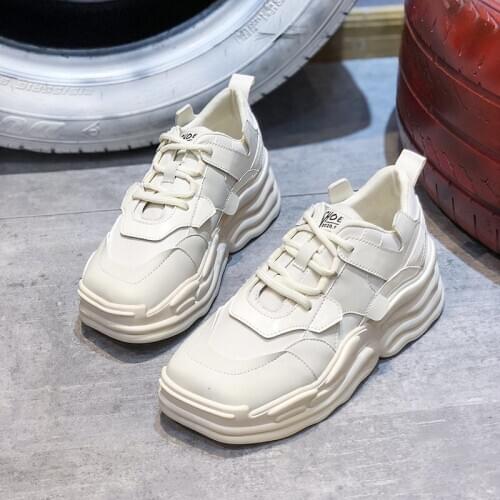 White Sneakers Women Fashion Casual Shoes Black Trainers 2020 Autumn Spring Women Platform Vulcanize Sneakers