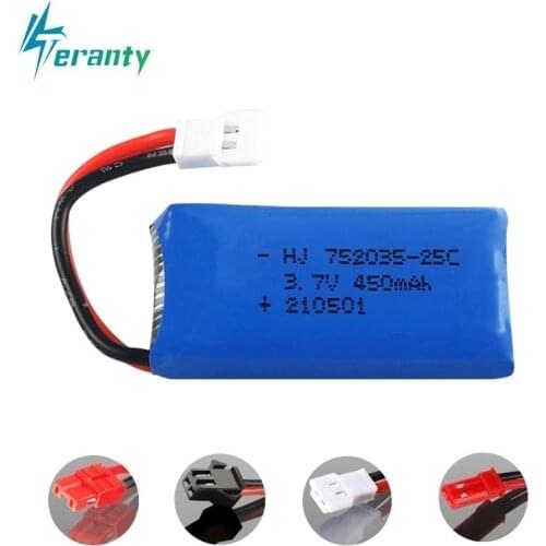 Upgraded H31 Battery 3.7V 450mAh Rechargeable Lipo Battery for H107 H31 KY101 E33C E33 RC Drone Spare Parts